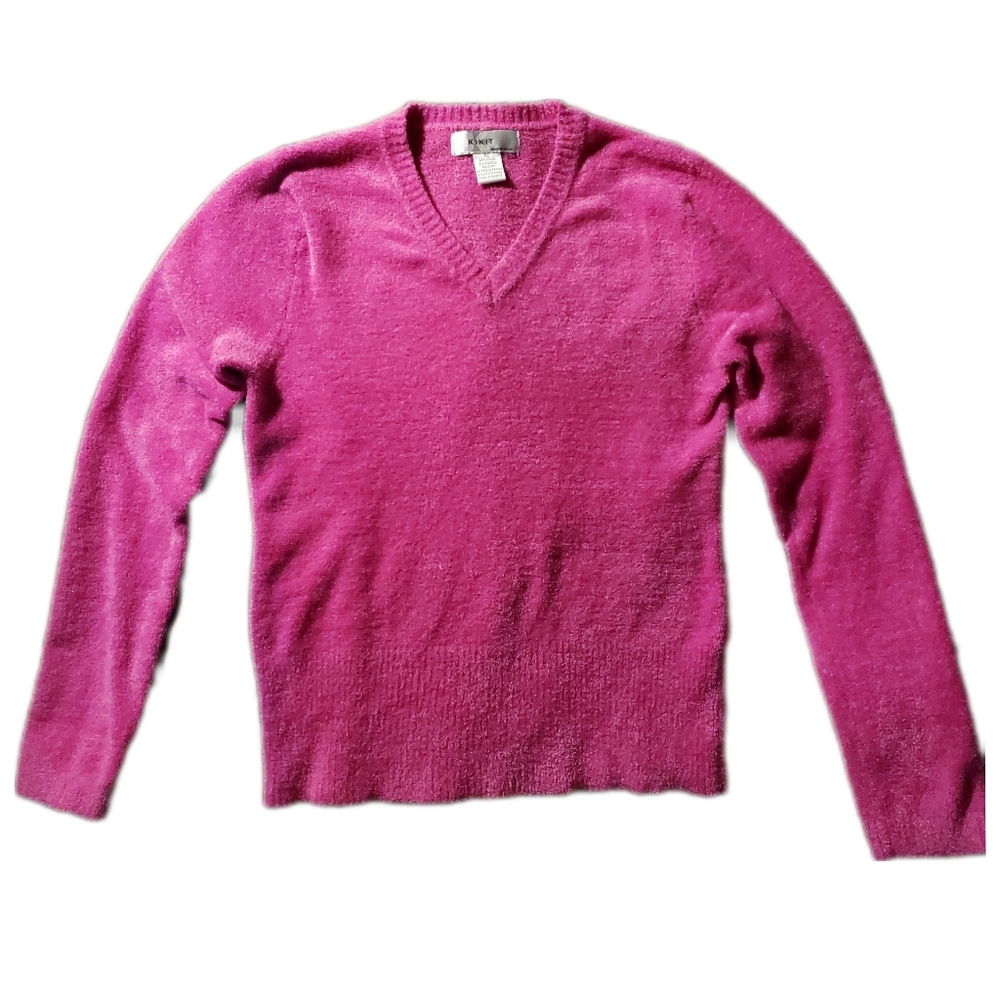 KIKIT Rose Pink Chenille Sweater XL